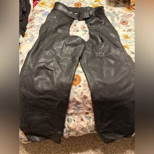Harley-Davidson Black Leather Chaps